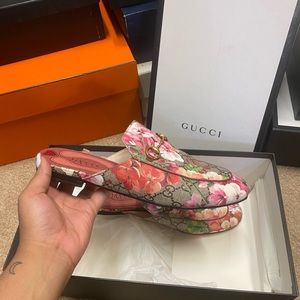Floral Gucci Loafers